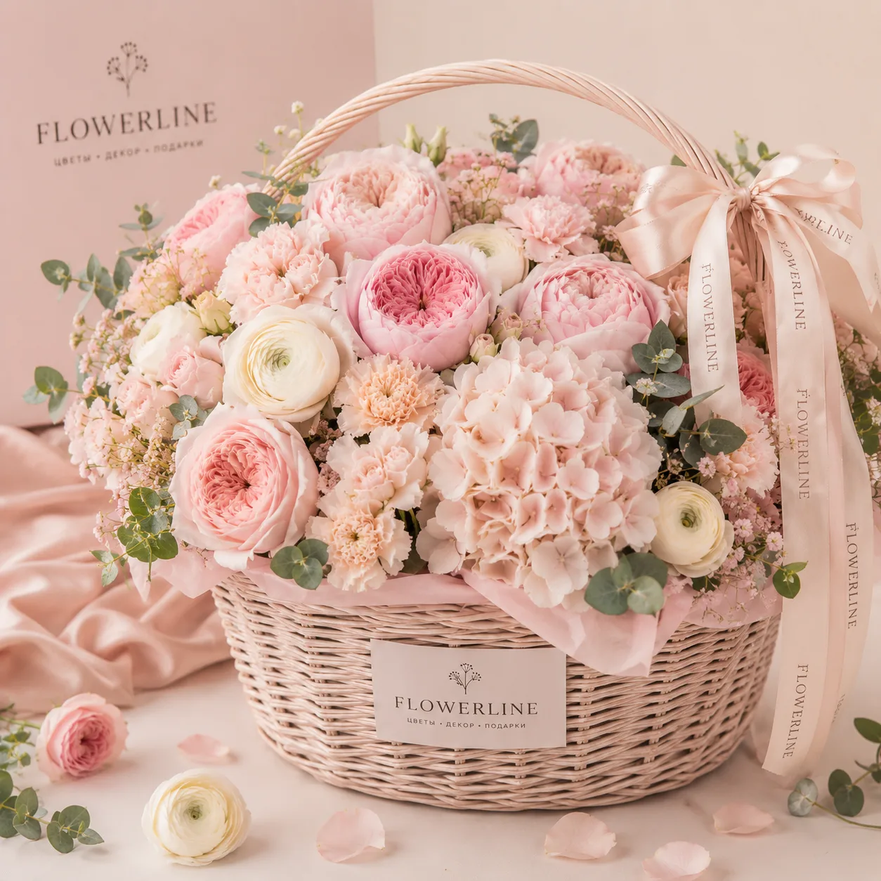 Blush Garden Basket